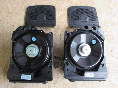 BMW Subwoofers Central Bass Speakers HiFi, Left and Right Pair 2 Ohm 65139210149 F22 F30 F32 2, 3, 4 Series